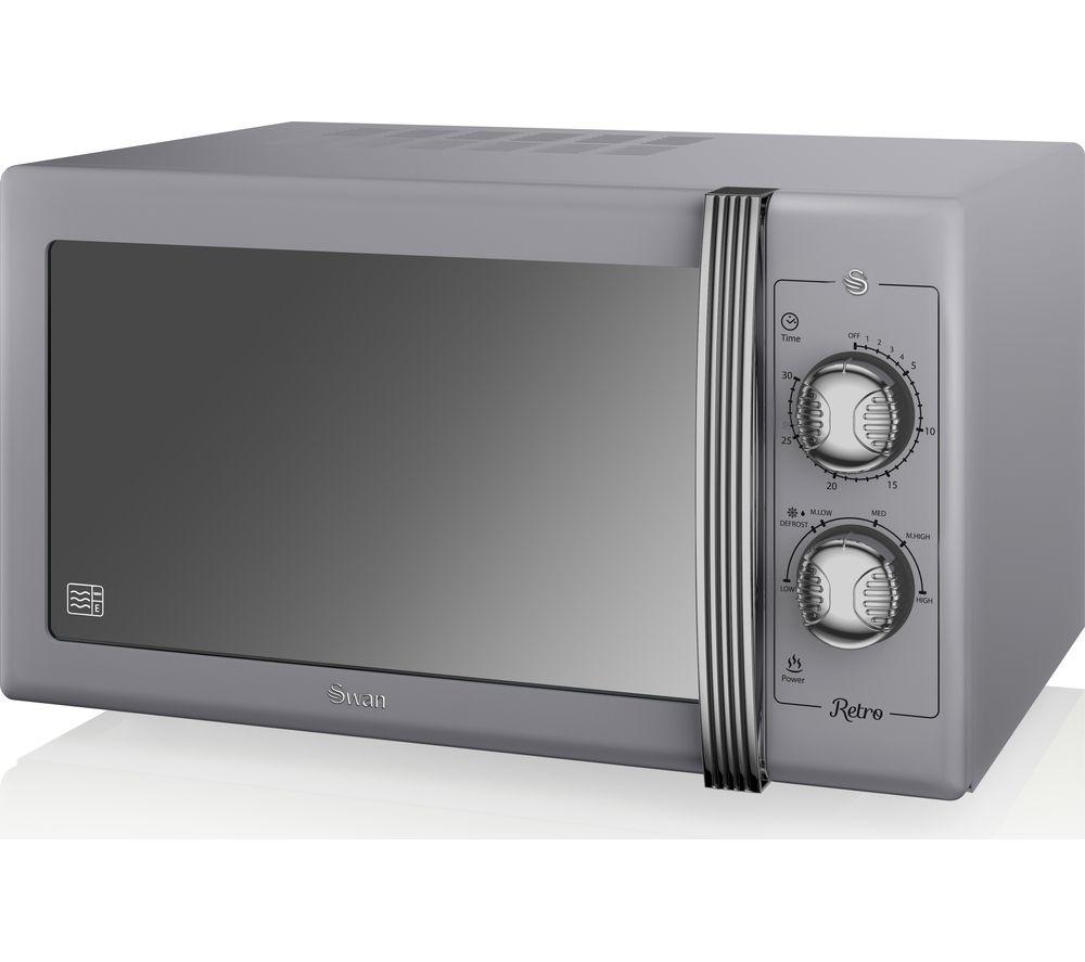 Swan Retro SM22070GRN Solo Microwave Grey