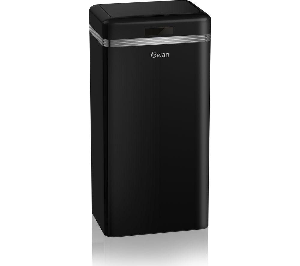 Swan Retro 45litre Rectangular Bin Black