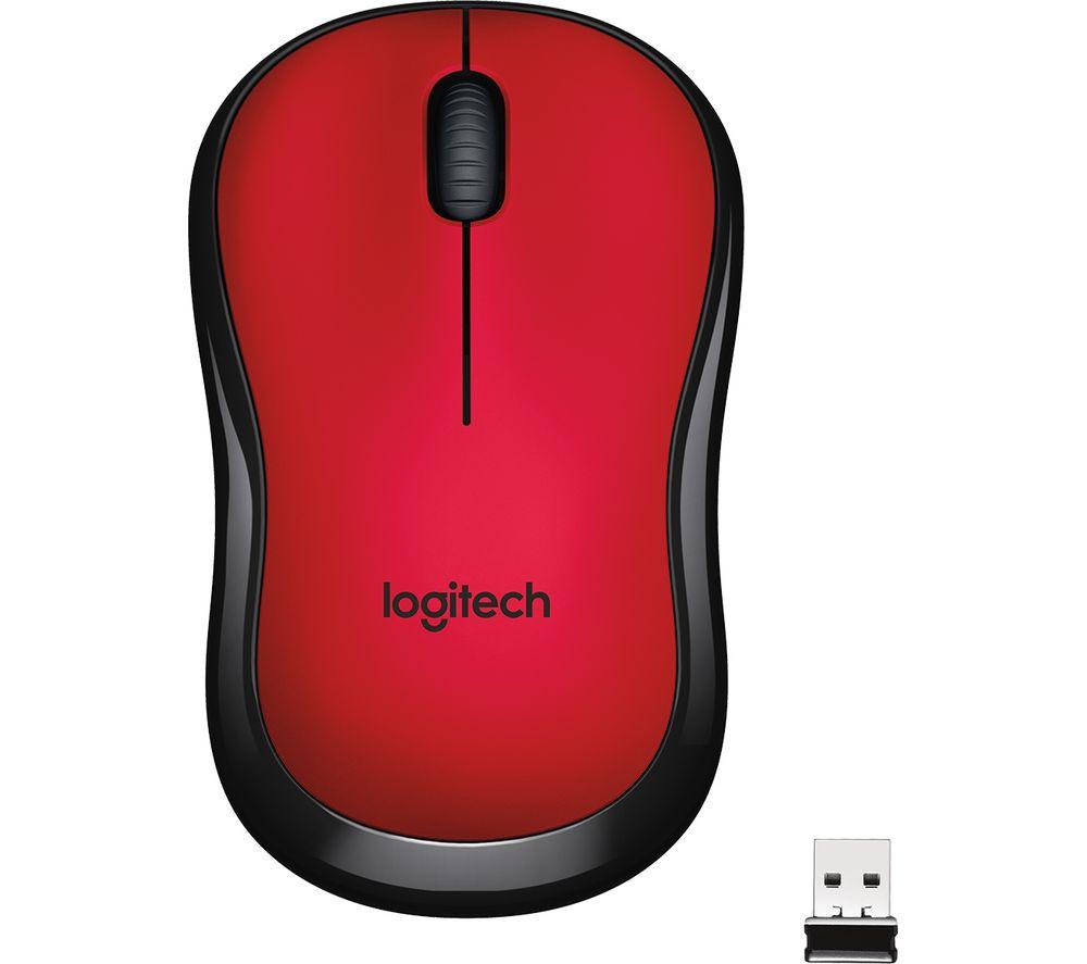LOGITECH M220 Silent Wireless Optical Mouse - Red