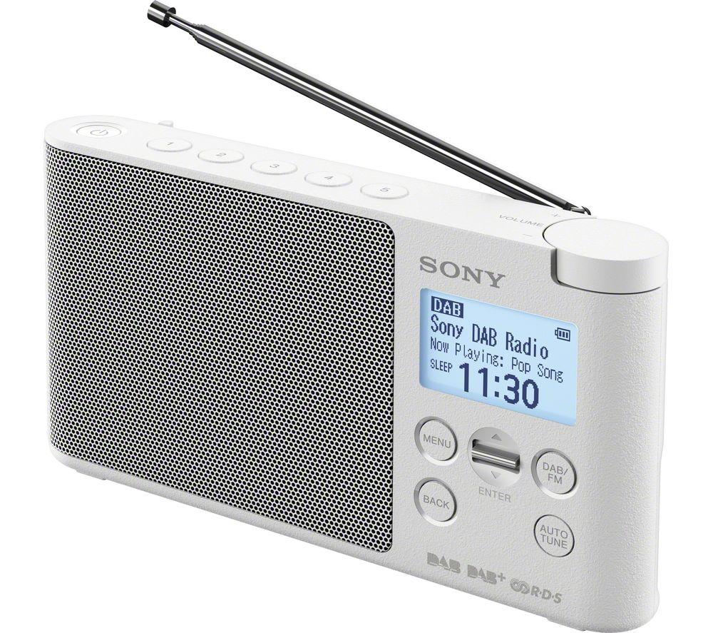 SONY XDR-S41D Portable DAB Radio - White