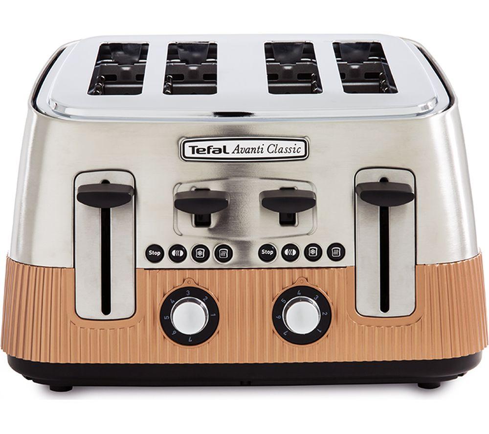 TEFAL Avanti Classic TT780F40 4-Slice Toaster - Copper