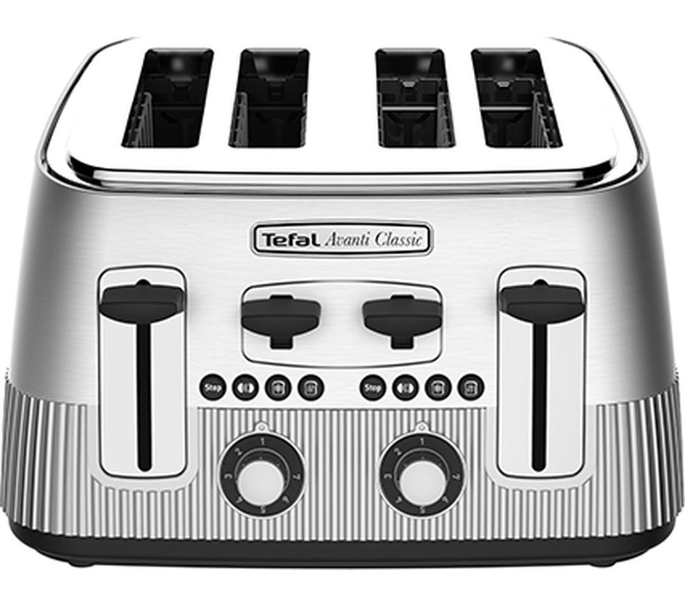 TEFAL Avanti Classic TT780E40 4-Slice Toaster - Silver