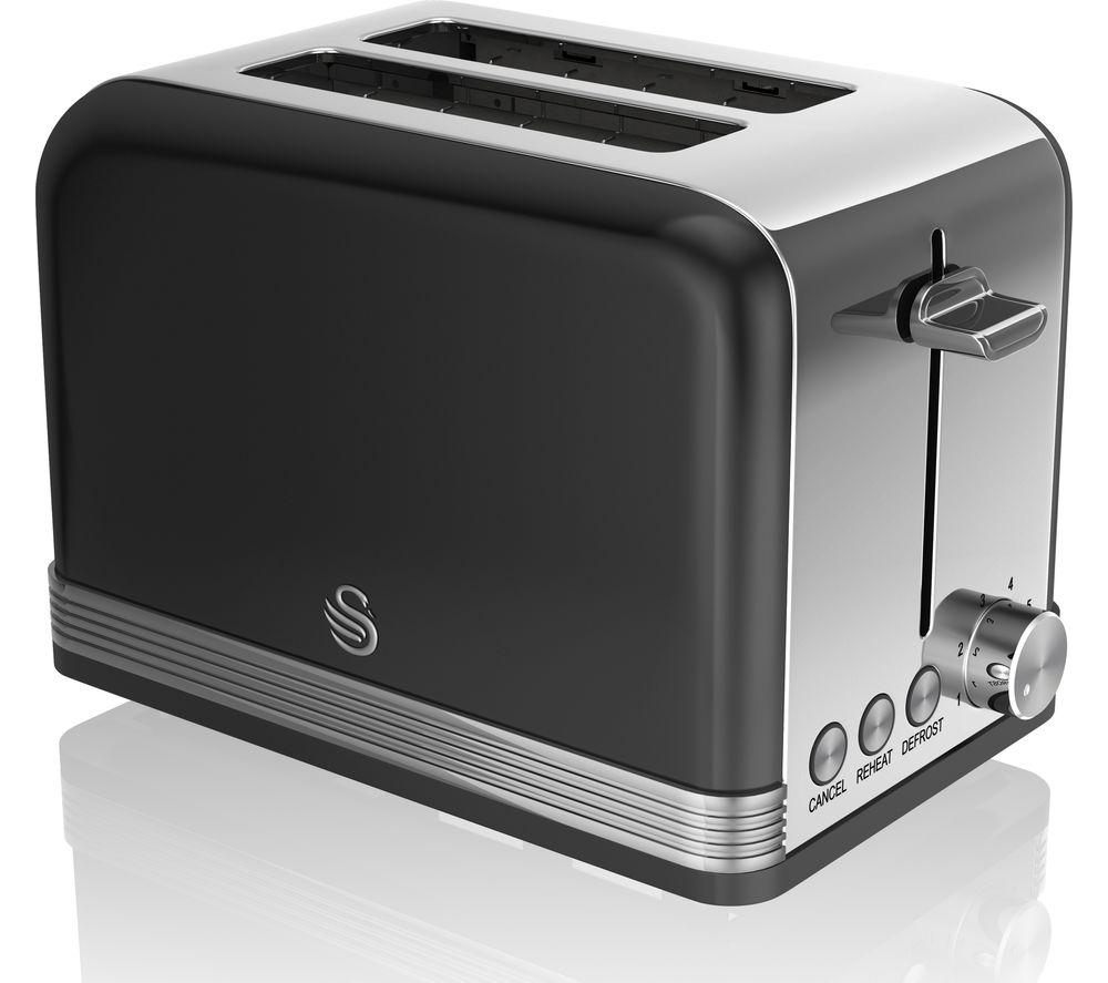 Swan ST19010BN2Slice Toaster Black