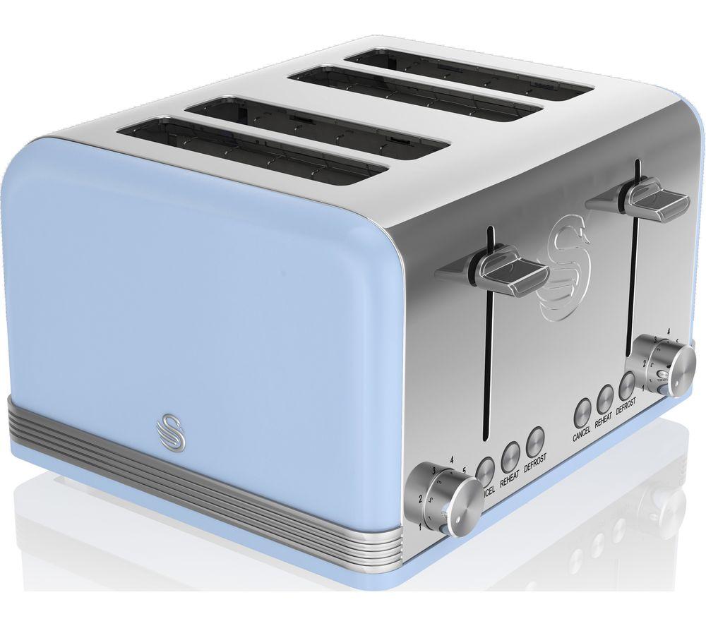 Swan Retro ST19020BLN 4Slice Toaster Blue