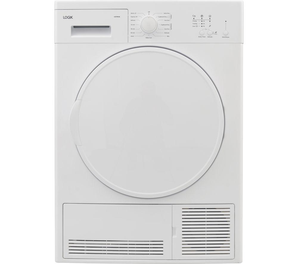 LOGIK LCD7W18 7 kg Condenser Tumble Dryer - White