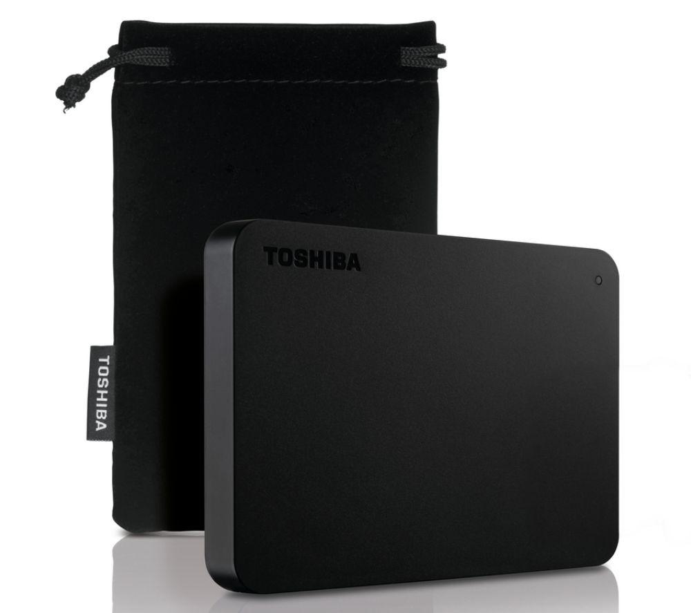 TOSHIBA Canvio Basics Portable Hard Drive - 2 TB  Black  Black