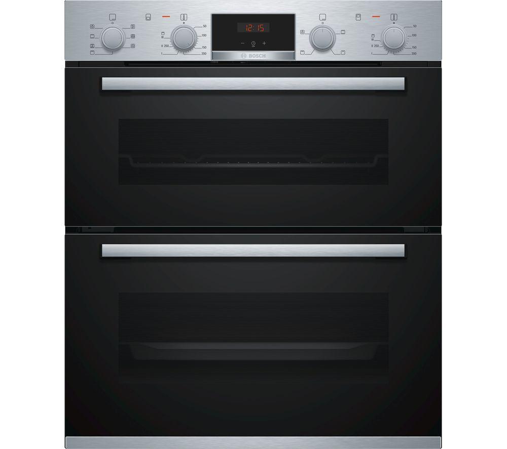 BOSCH Serie 4 NBS533BS0B Electric Built-under Double Oven - Stainless Steel