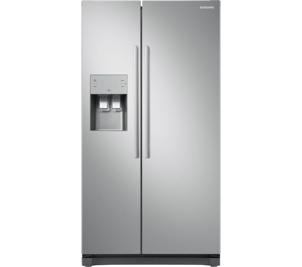 SAMSUNG RS3000 RS50N3513S8/EU American-Style Fridge Freezer - Inox Silver