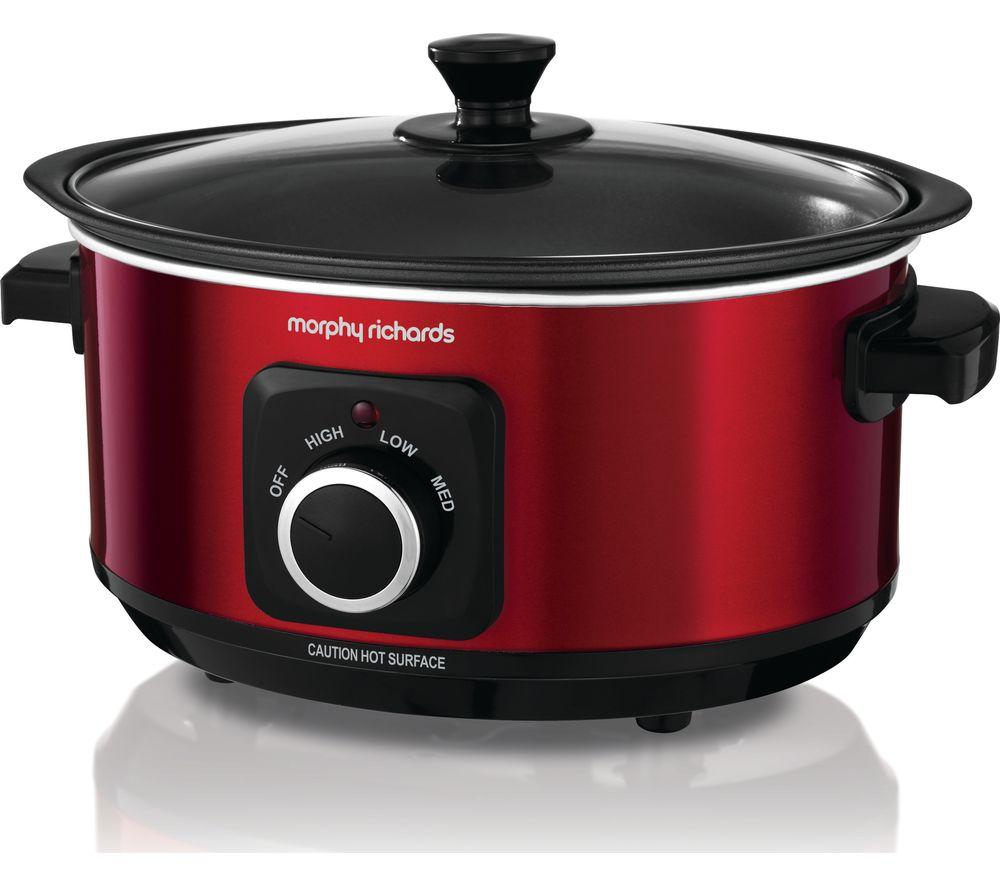 MORPHY RICHARDS Evoke Sear & Stew 460014 Slow Cooker - Red