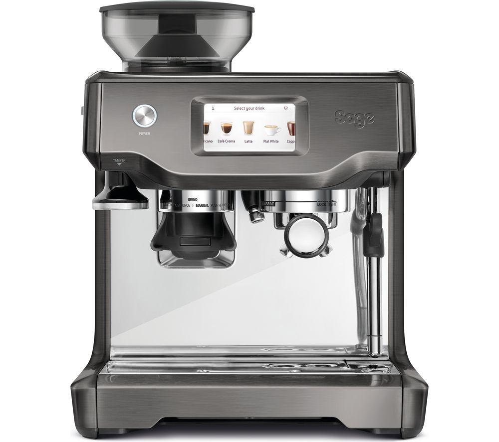 SAGE The Barista Touch Bean to Cup Coffee Machine - Black Stainless Steel  Stainless Steel