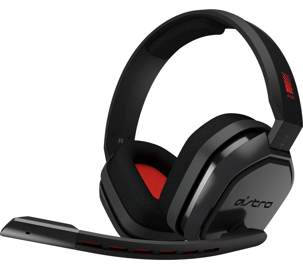 ASTRO A10 Gaming Headset - Grey & Red  Red