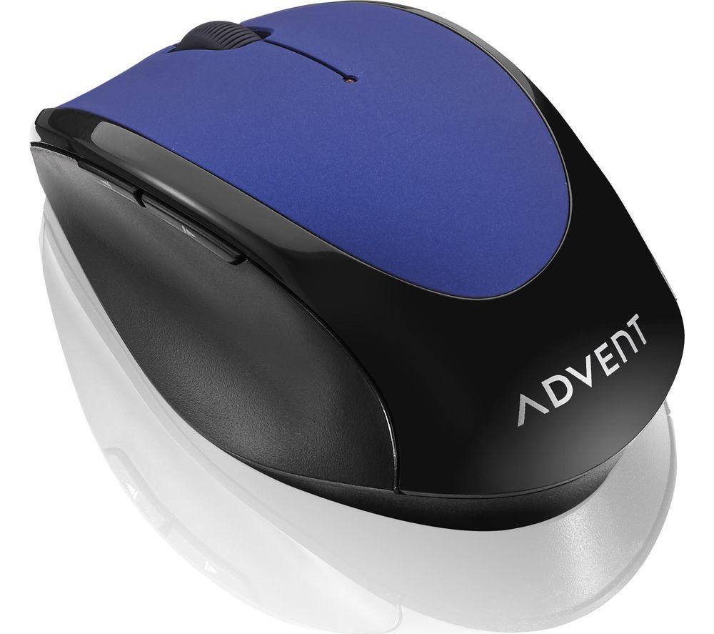 ADVENT AMWLBL19 Wireless Optical Mouse - Blue & Black