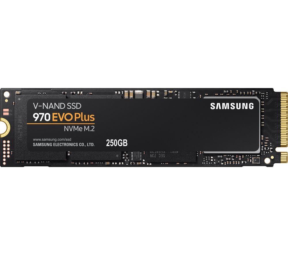 SAMSUNG 970 Evo Plus M.2 Internal SSD - 250 GB  Black