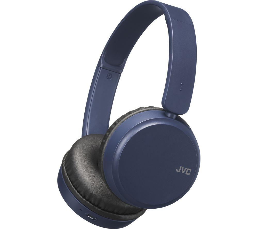 JVC HA-S35BT-A-U Wireless Bluetooth Headphones - Blue