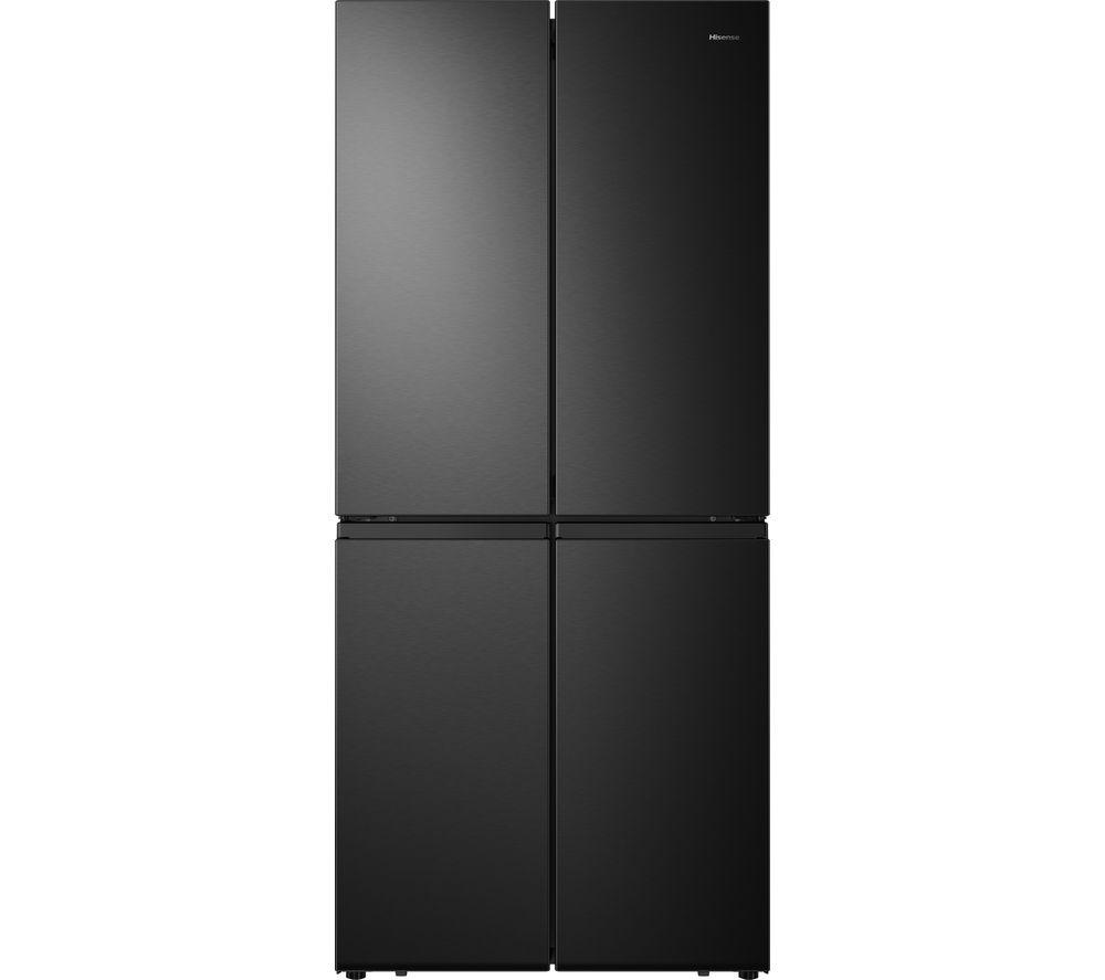 HISENSE PureFlat RQ563N4AF1 Fridge Freezer - Black Steel