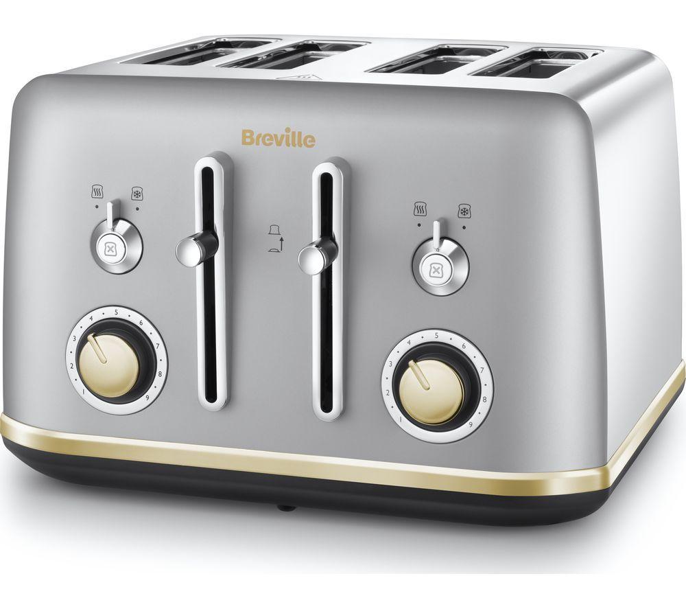 BREVILLE Mostra VTT931 4-Slice Toaster - Grey