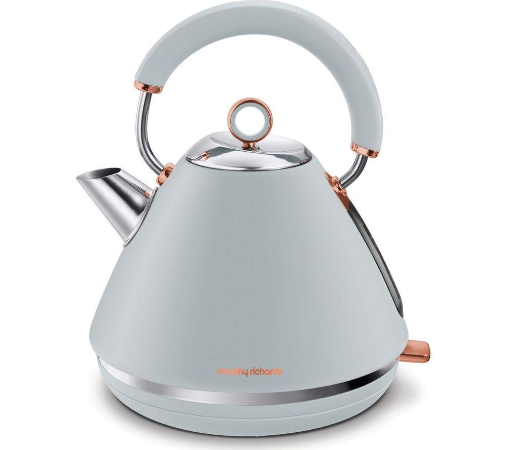 MORPHY RICHARDS Rose Gold Collection Accents 102040 Traditional Kettle - Grey & Rose Gold