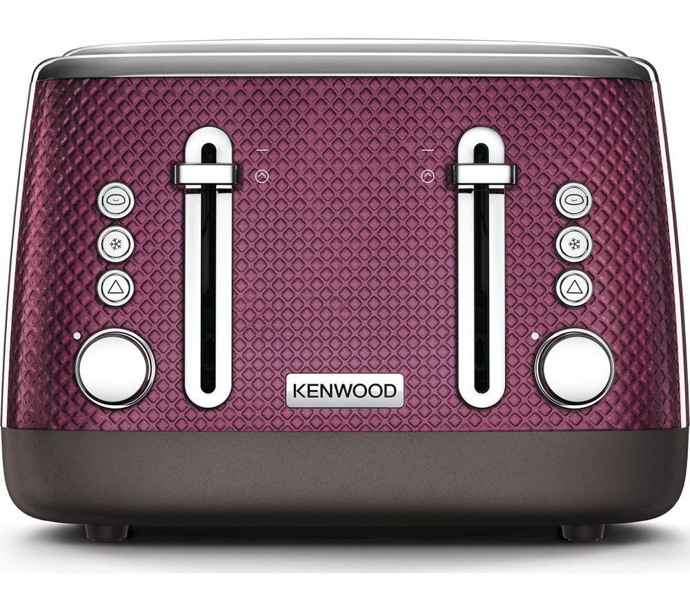 KENWOOD Mesmerine TFM810PU 4-Slice Toaster - Rich Plum