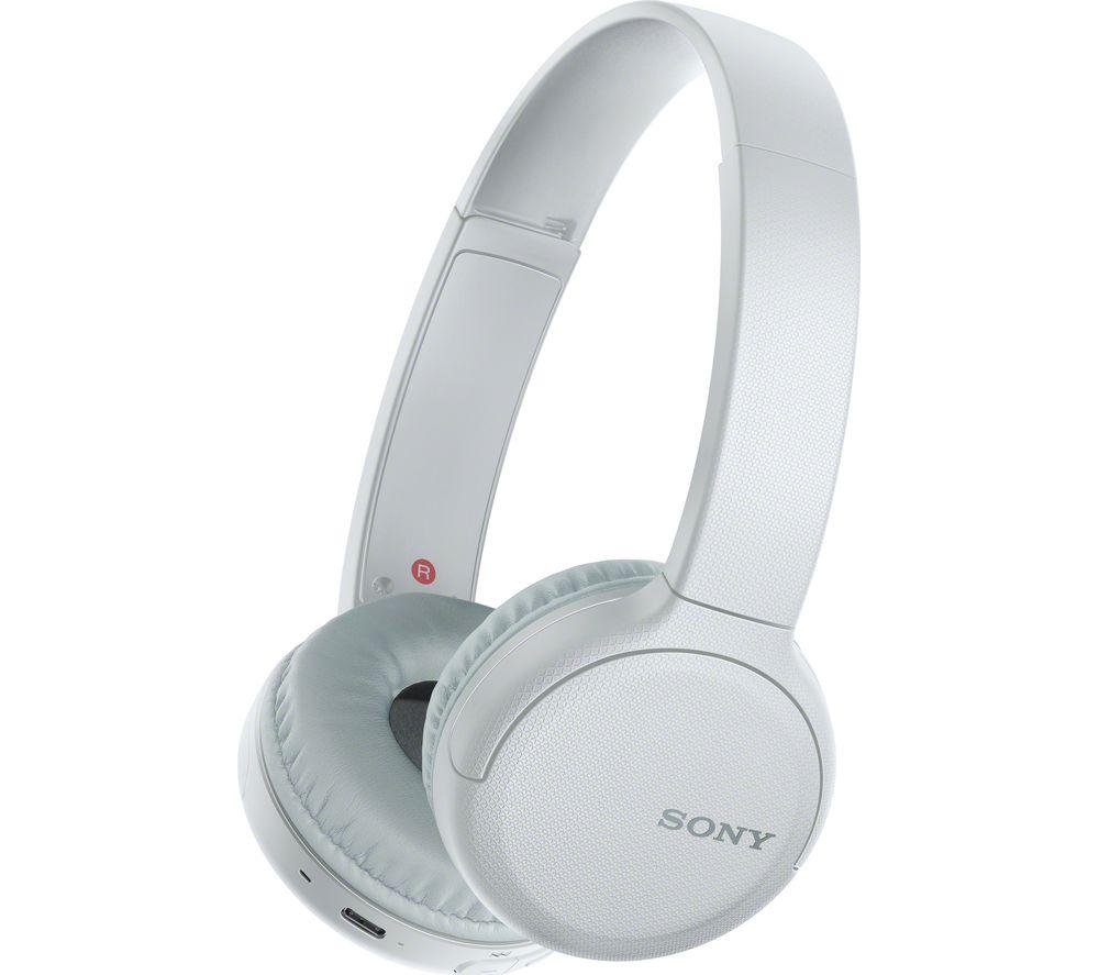 SONY WH-CH510 Wireless Bluetooth Headphones - White