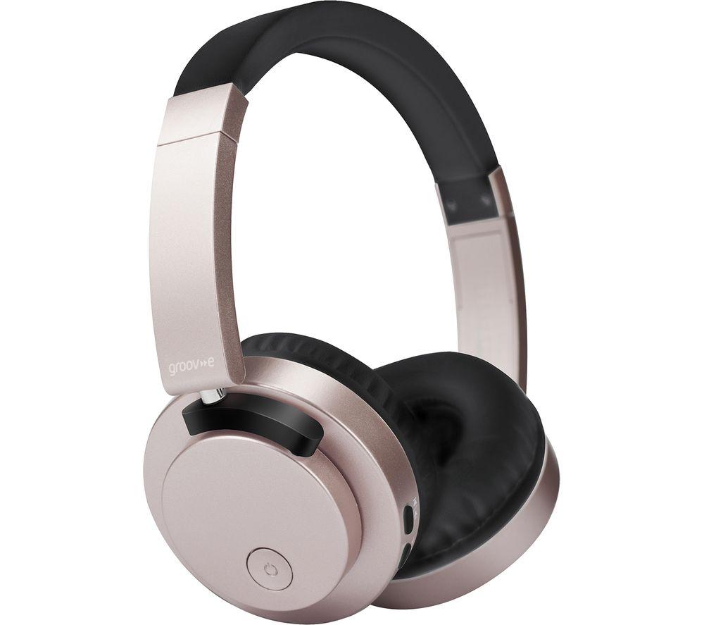 GROOV-E Fusion GV-BT400-GD Wireless Bluetooth Headphones - Gold