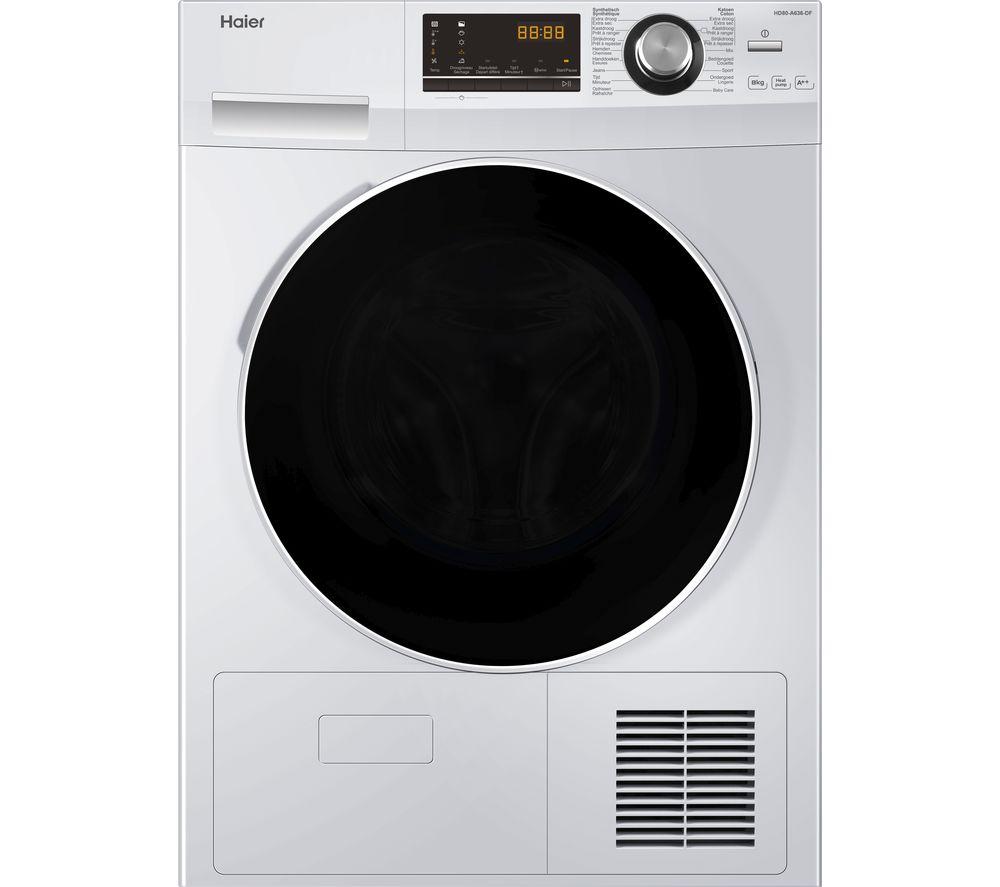 HAIER HD90-A636 9 kg Heat Pump Tumble Dryer White