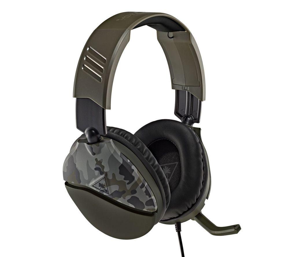 TURTLE BEACH Recon 70 Gaming Headset - Green Camo  Patterned