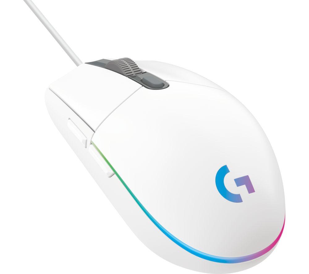 LOGITECH G203 Lightsync Optical Gaming Mouse - White