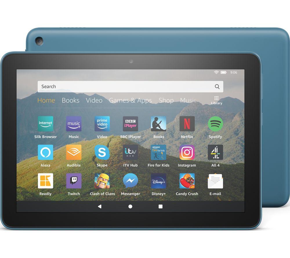 AMAZON Fire HD 8 Tablet (2020) - 64 GB  Blue  Blue