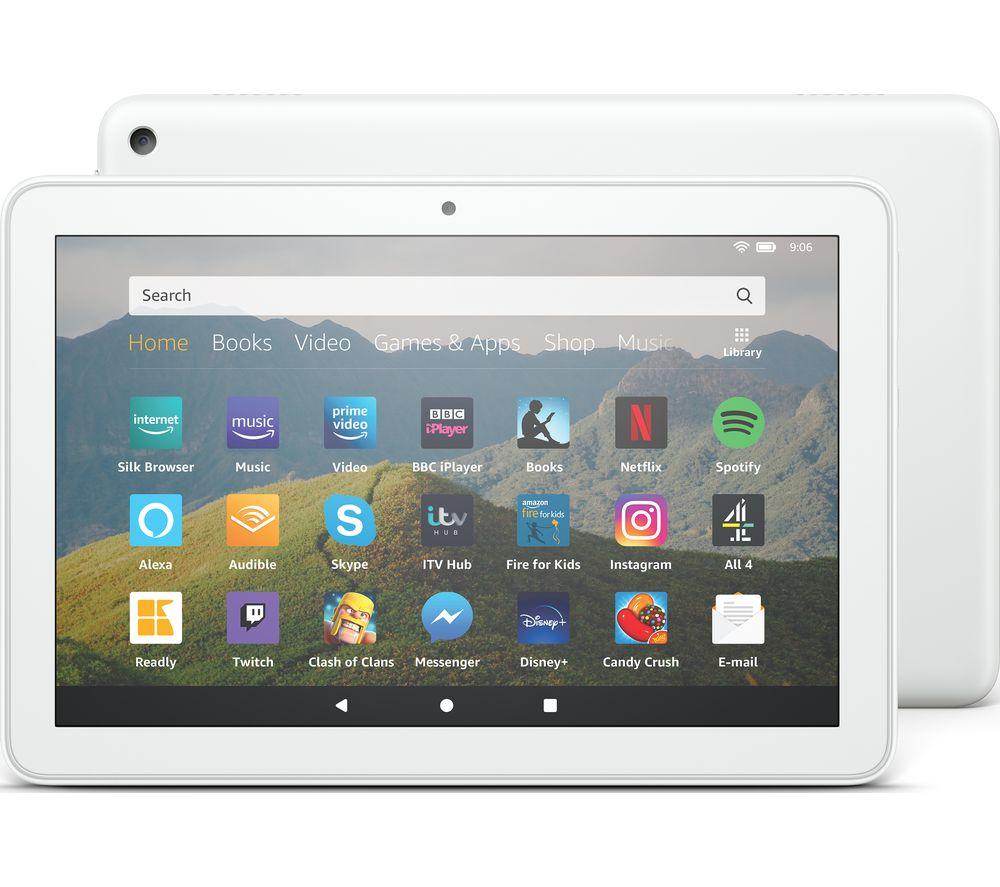 AMAZON Fire HD 8 Tablet (2020) - 64 GB  White  White
