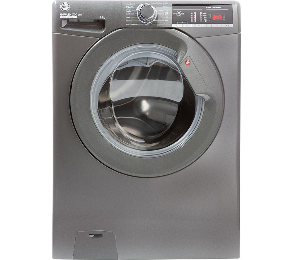 HOOVER H-Wash 300 H3W 48TGGE NFC 8 kg 1400 Spin Washing Machine Graphite
