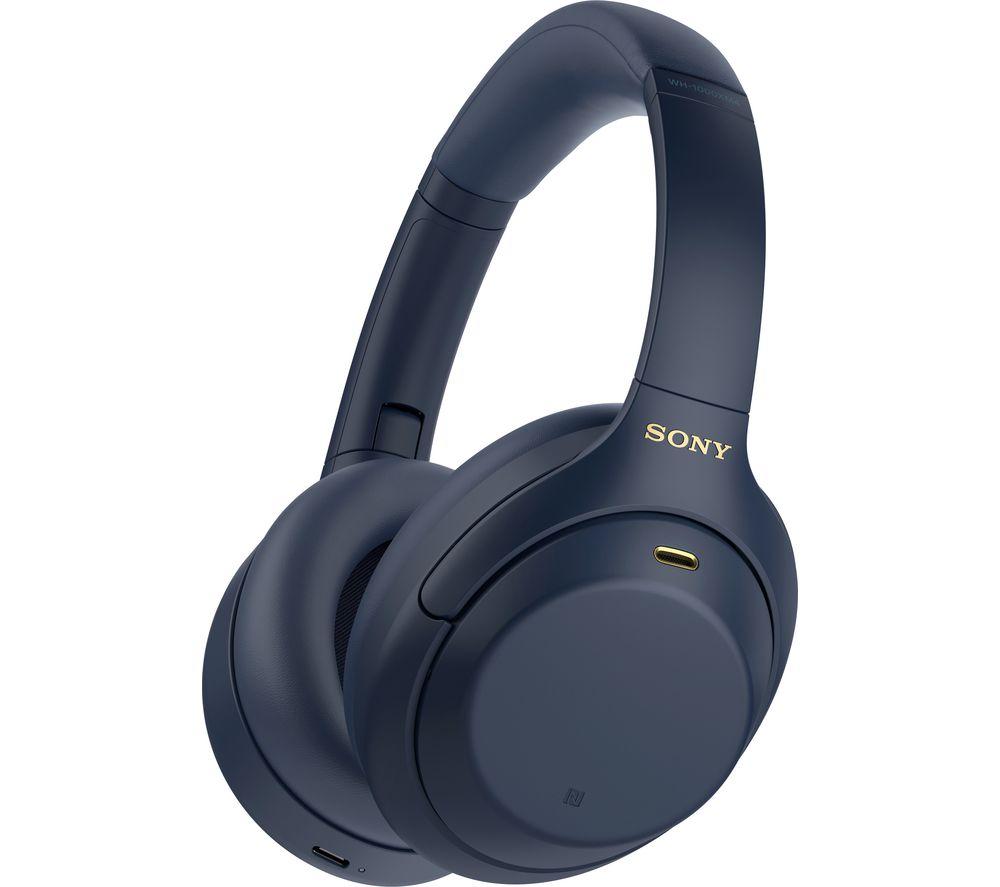 SONY WH-1000XM4 Wireless Bluetooth Noise-Cancelling Headphones - Blue