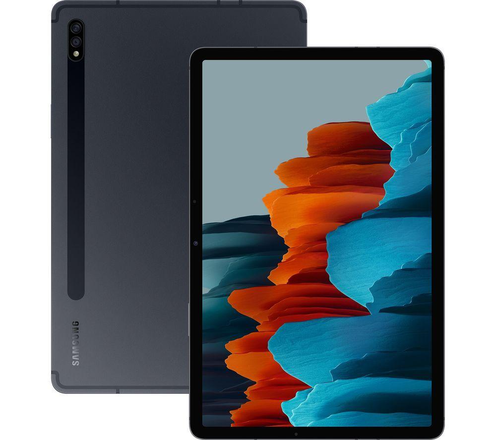 SAMSUNG Galaxy Tab S7 11inch 4G Tablet - 128 GB  Mystic Black  Black