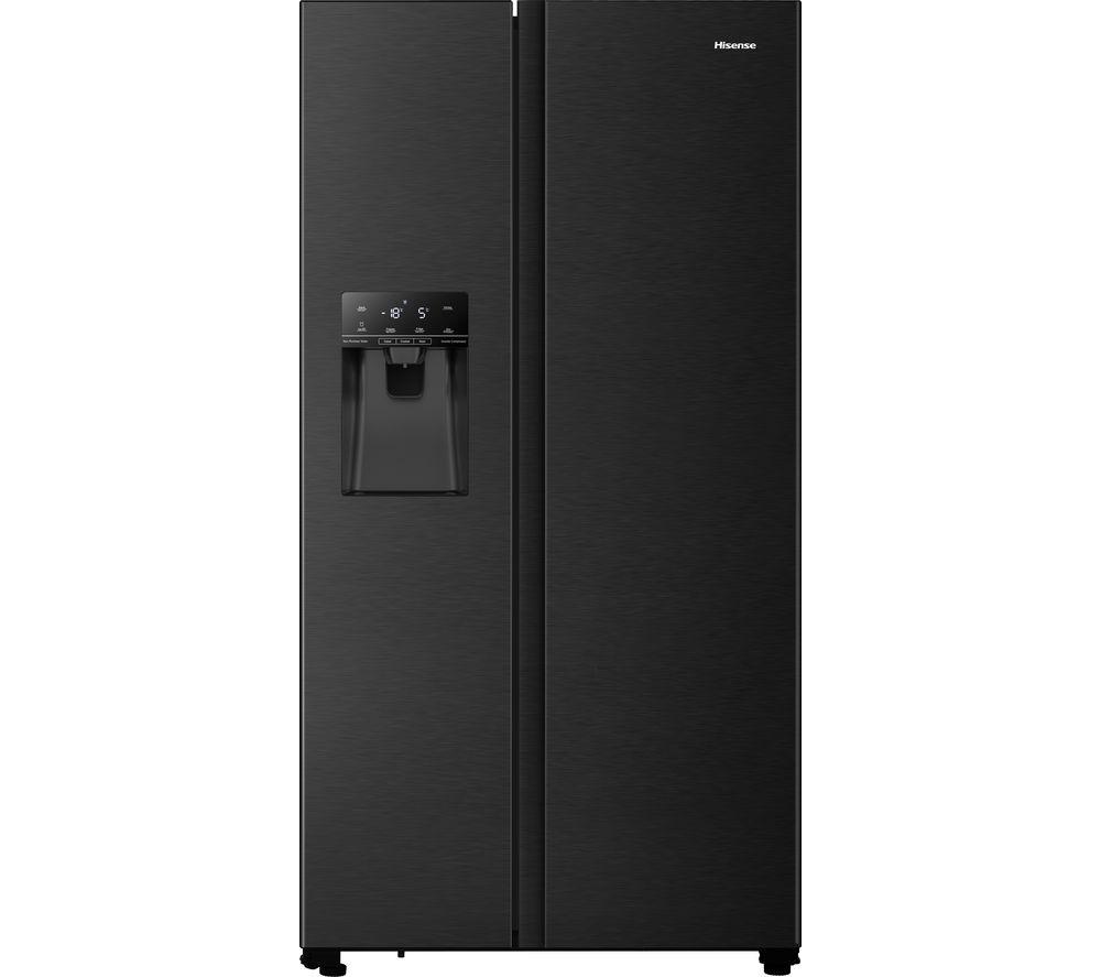 HISENSE RS694N4TFF American-Style Fridge Freezer - Black