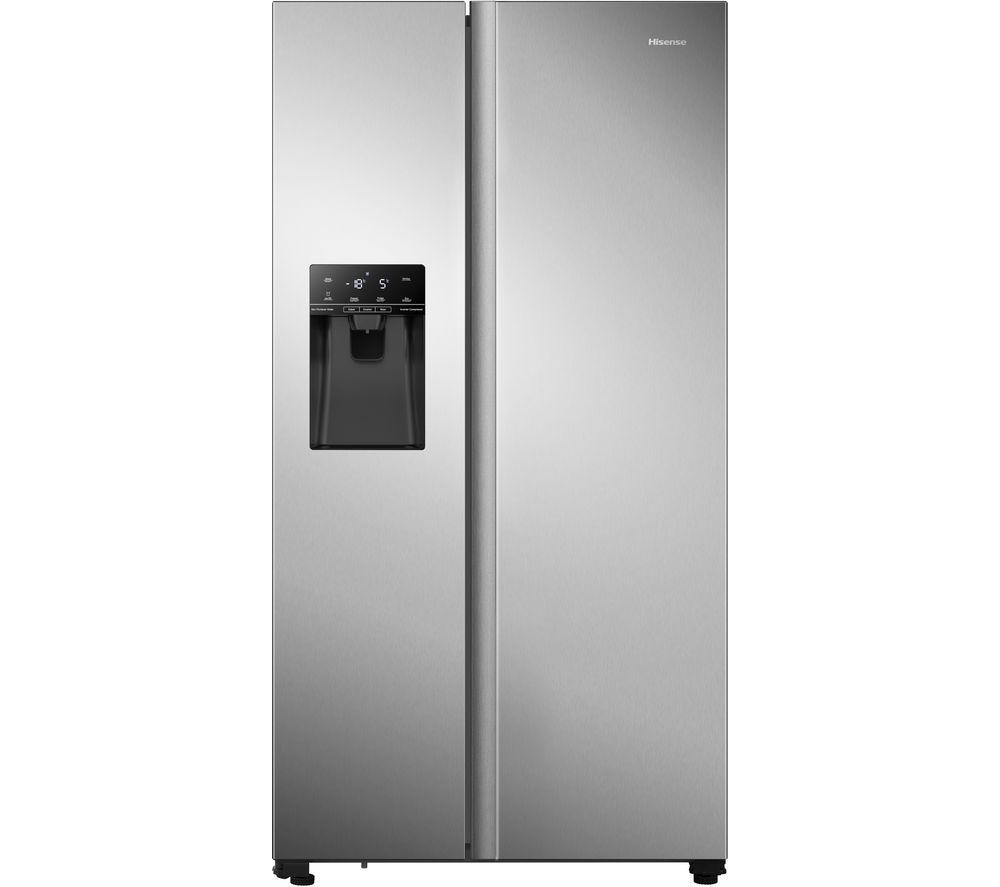 HISENSE RS694N4TCF American-Style Fridge Freezer - Stainless Steel