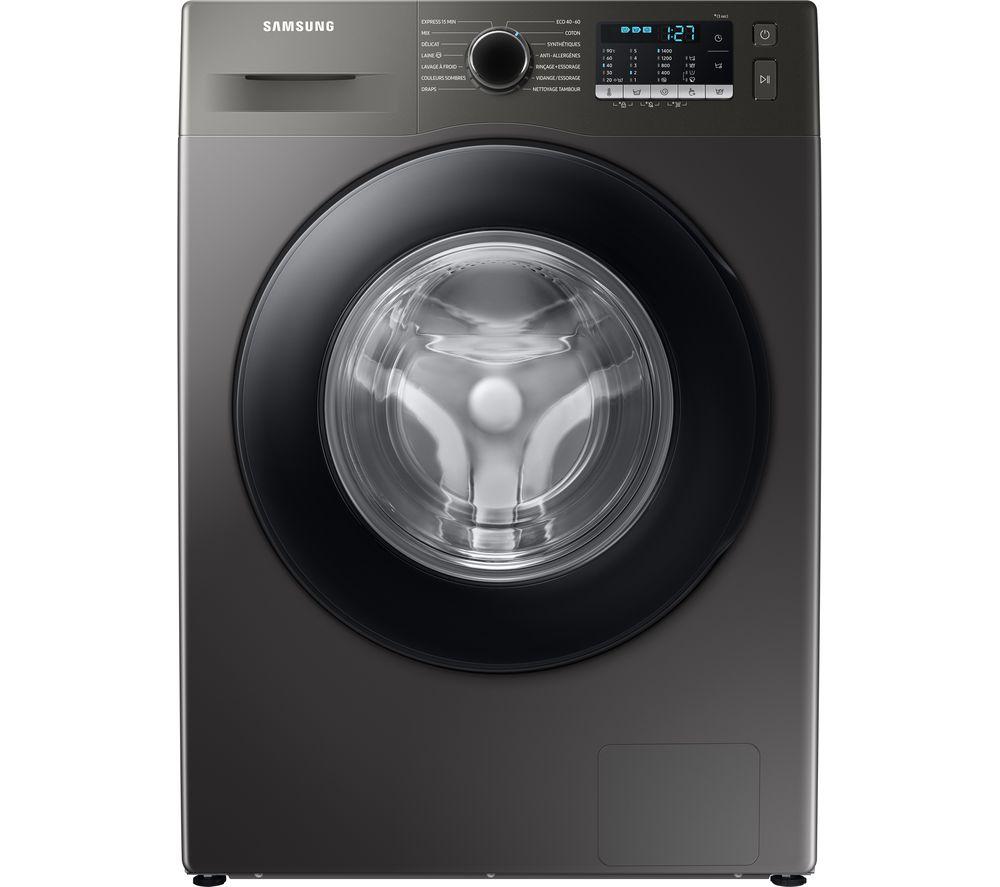 SAMSUNG ecobubble WW80TA046AX/EU 8 kg 1400 Spin Washing Machine - Graphite