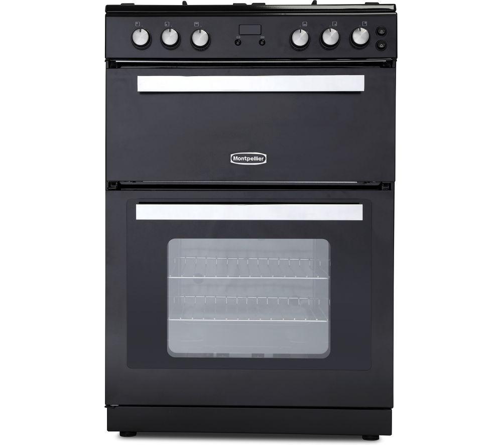MONTPELLIER RMC61DFK 60 cm Dual Fuel Cooker - Black