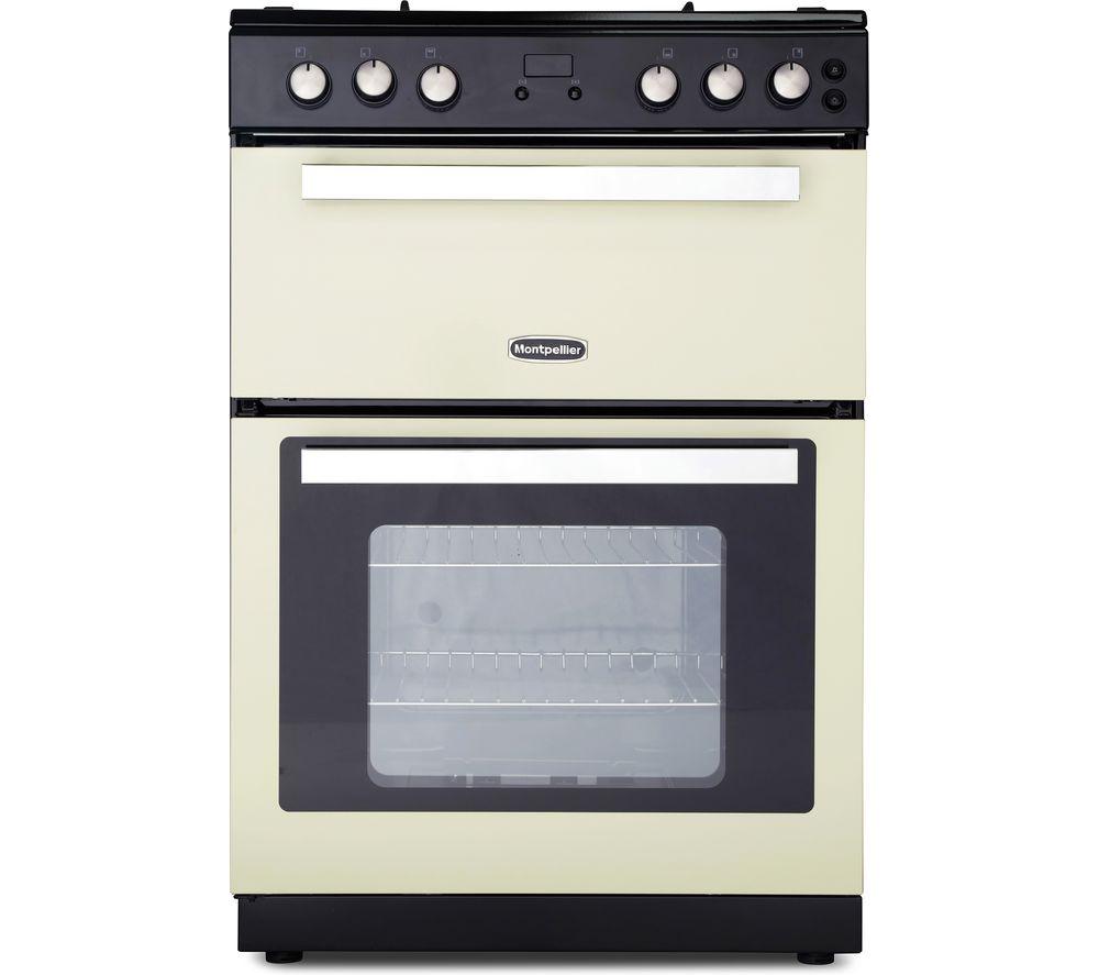 MONTPELLIER RMC61DFC 60 cm Dual Fuel Cooker - Cream & Black