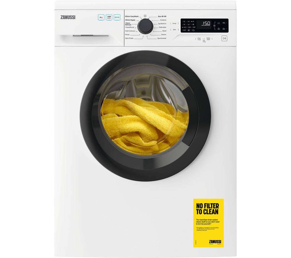 ZANUSSI ZWF144A2PW 10 kg 1400 Spin Washing Machine - White
