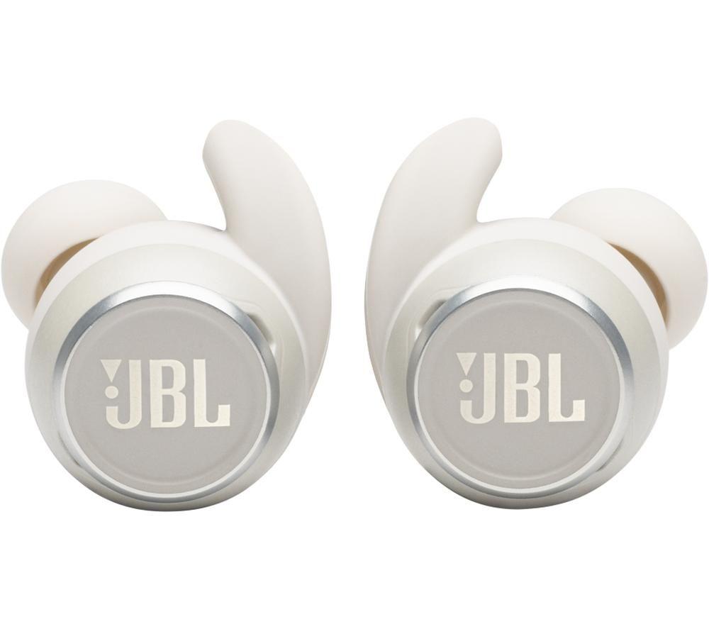 JBL Reflect Mini NC Wireless Bluetooth Noise-Cancelling Sports Earbuds - White