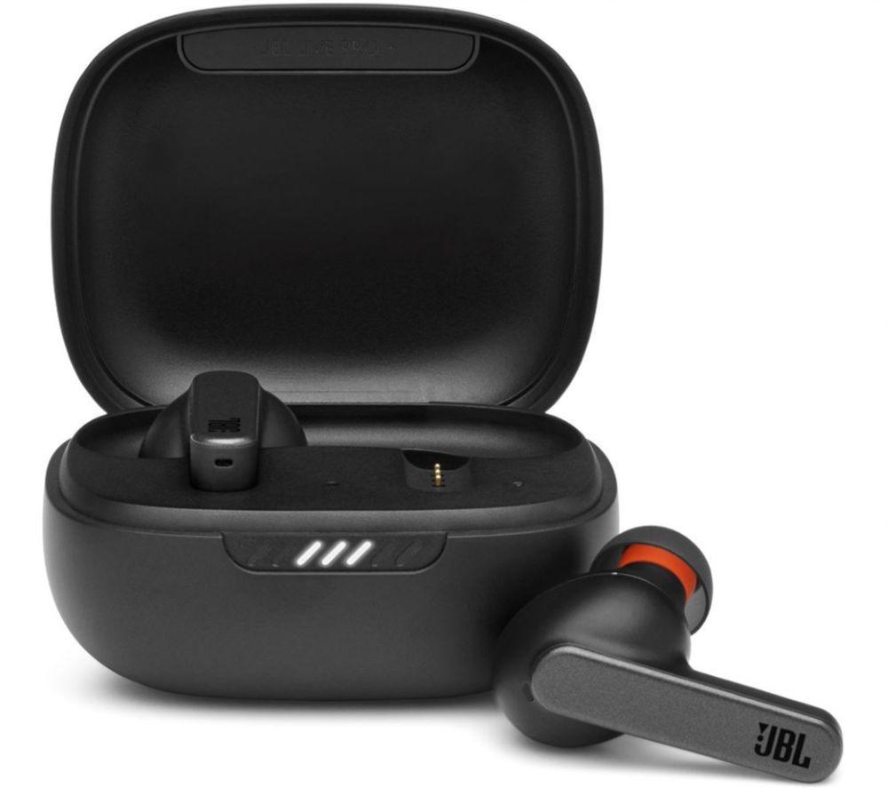 JBL Live Pro TWS Wireless Bluetooth Noise-Cancelling Earbuds - Black