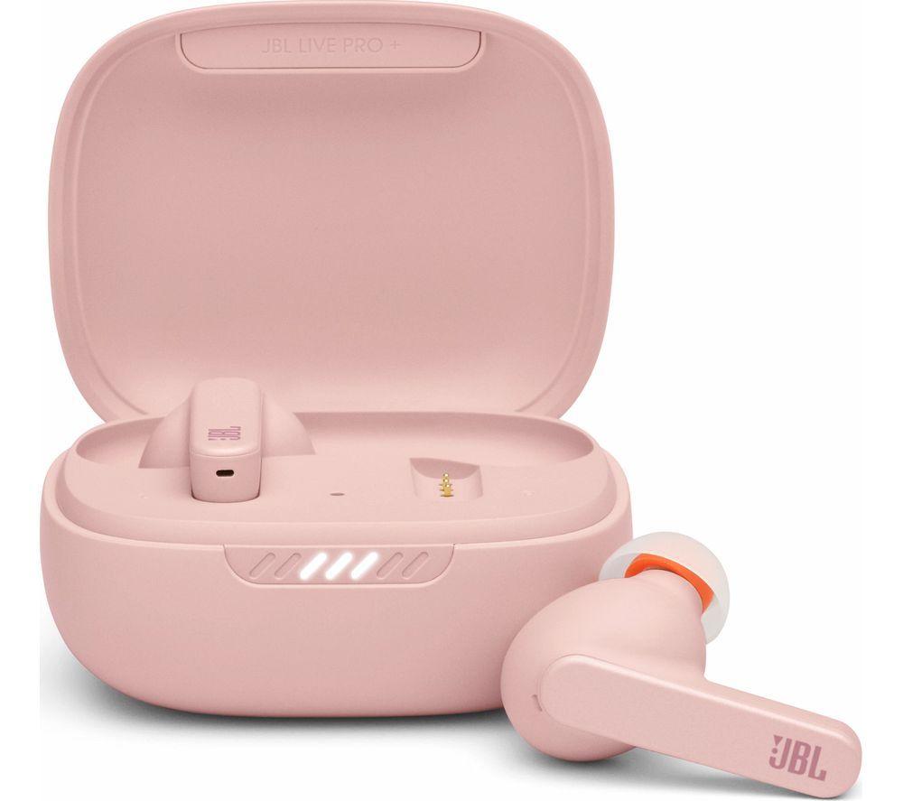 JBL Live Pro TWS Wireless Bluetooth Noise-Cancelling Earbuds - Pink