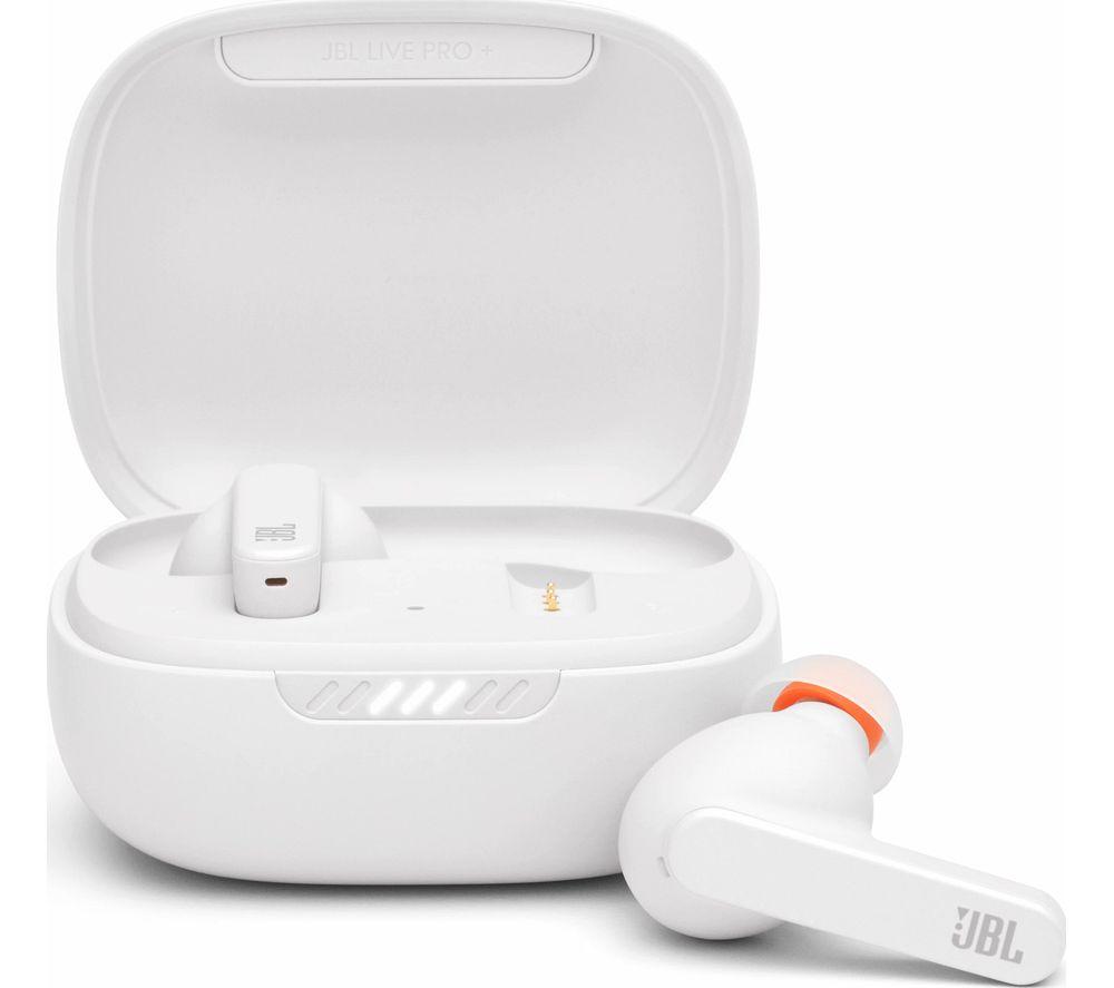 JBL Live Pro TWS Wireless Bluetooth Noise-Cancelling Earbuds - White