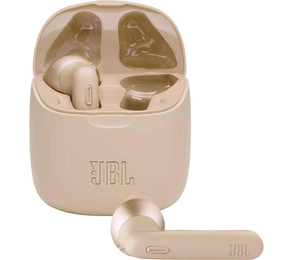JBL Tune 225TWS Wireless Bluetooth Earbuds - Gold