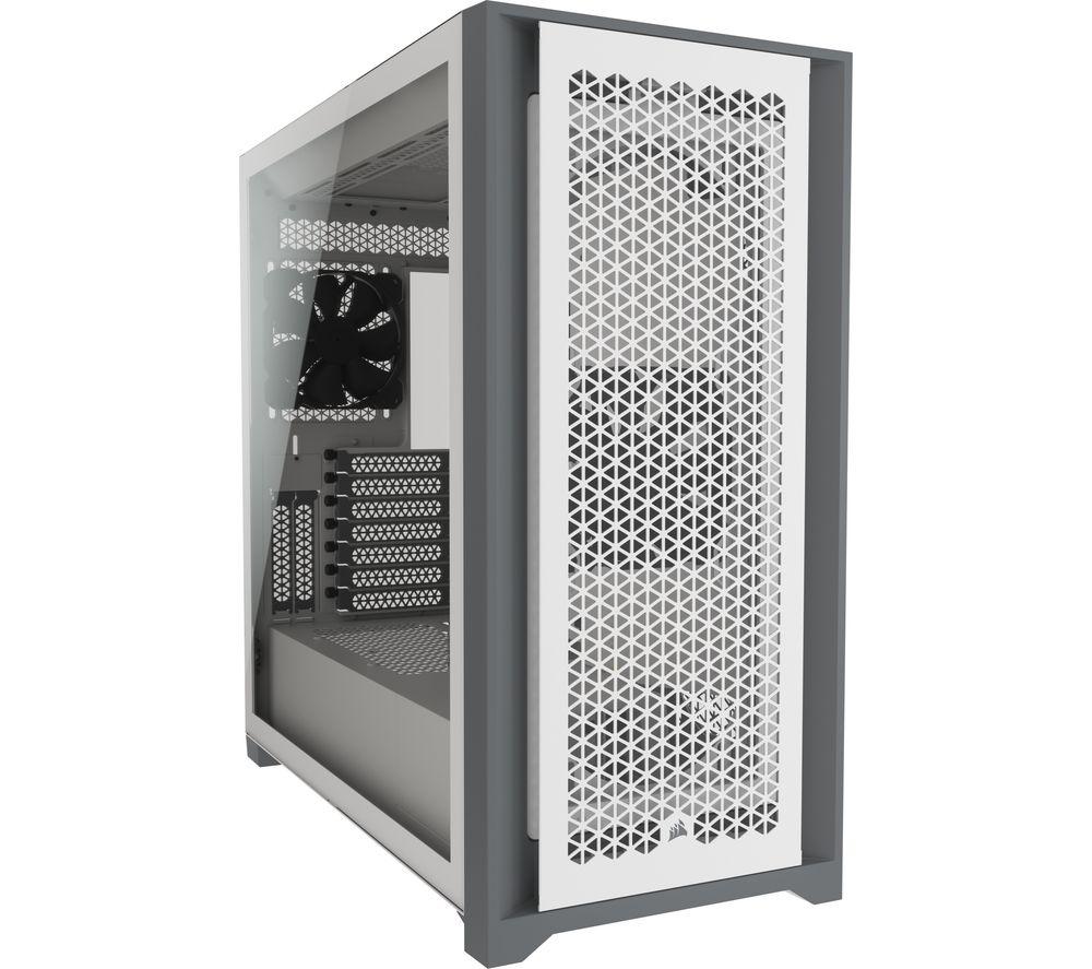 CORSAIR 5000D AIRFLOW Tempered Glass ATX Mid-Tower PC Case - White