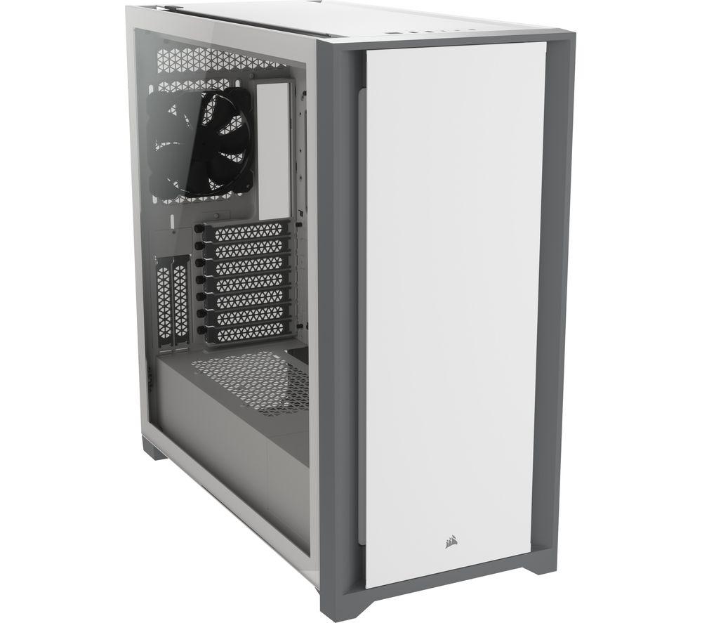 CORSAIR 5000D Tempered Glass ATX Mid-Tower PC Case - White