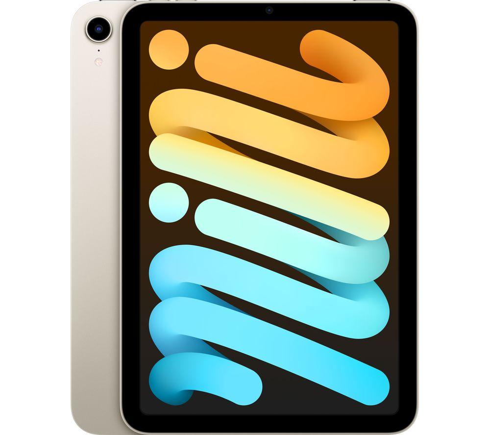 APPLE 8.3inch iPad mini (2021) - 64 GB  Starlight  Silver/Grey