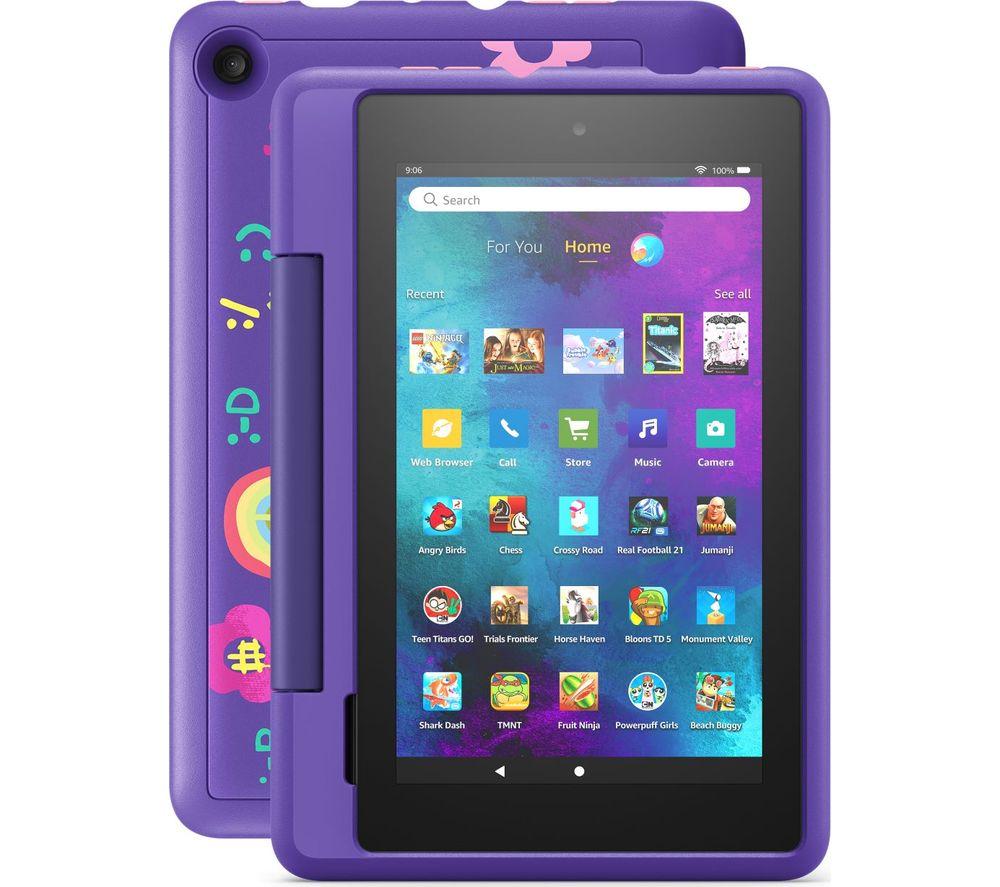 AMAZON Fire 7inch Kids Pro Tablet (2021) - 16 GB  Doodle  Purple