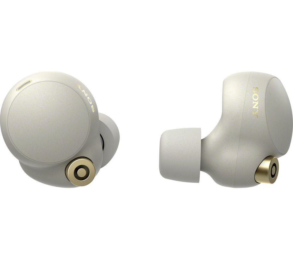 SONY WF-1000XM4 Wireless Bluetooth Noise-Cancelling Earbuds - Silver