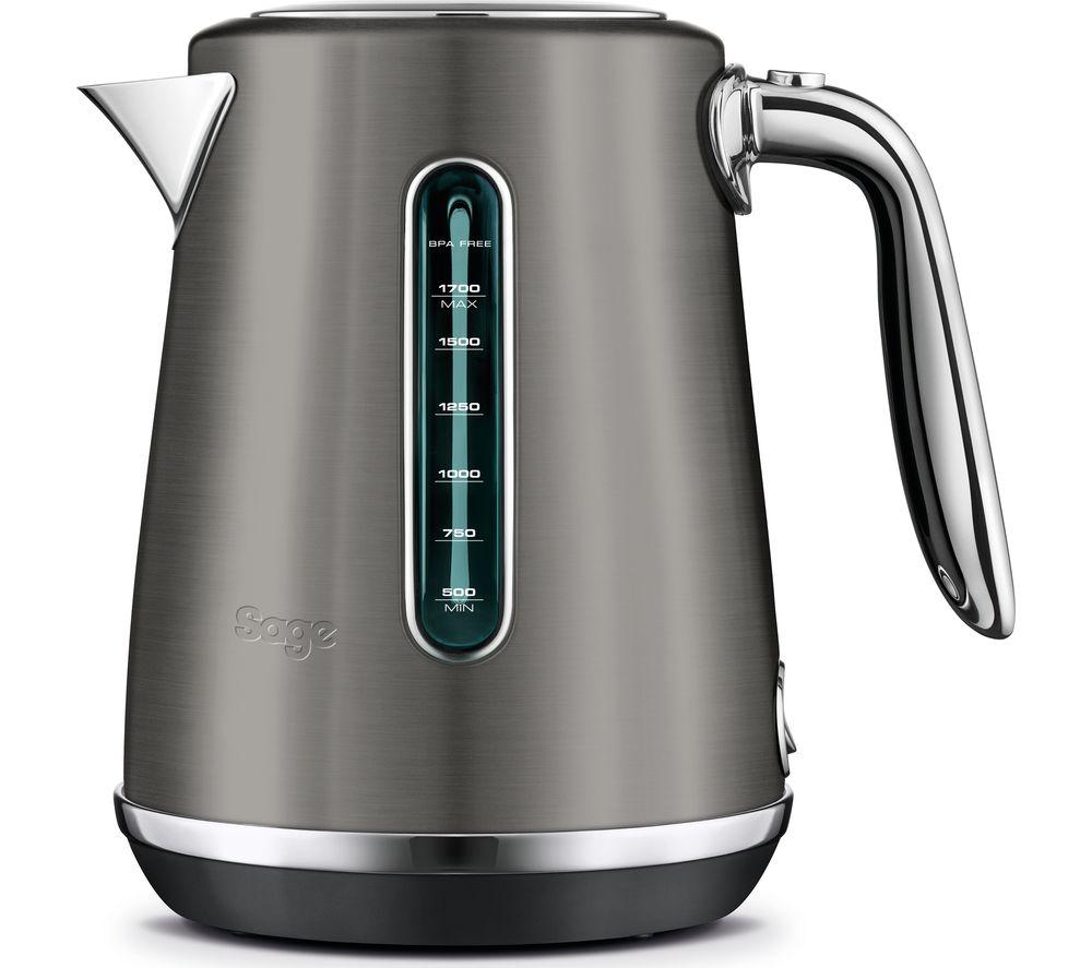 SAGE The Soft Top Luxe SKE735BST Jug Kettle - Black Stainless Steel  Stainless Steel