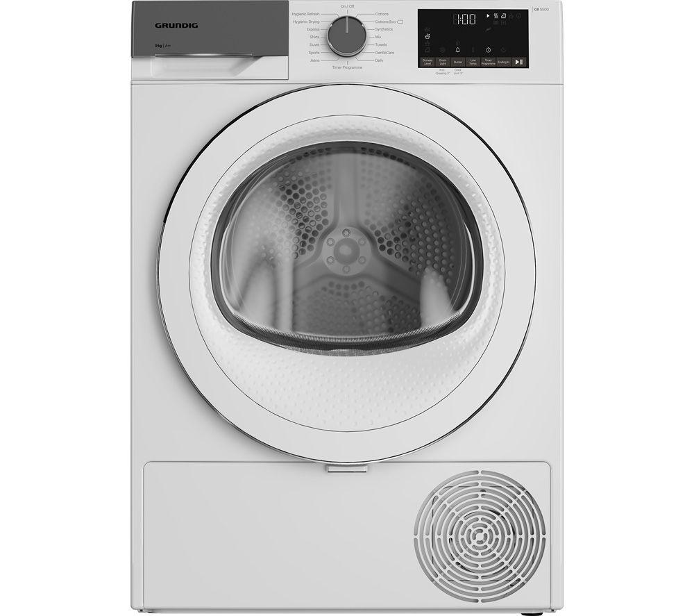 GRUNDIG GT54923CW 9 kg Heat Pump Tumble Dryer - White